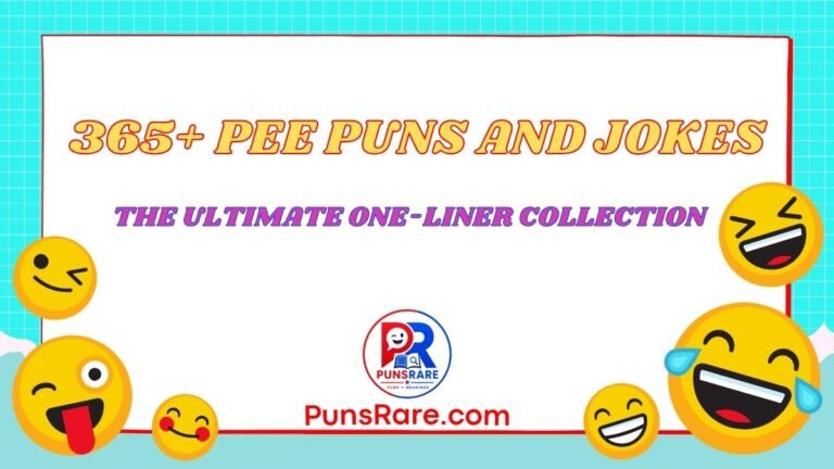 365+ Pee Puns and Jokes: The Ultimate One-Liner Collection