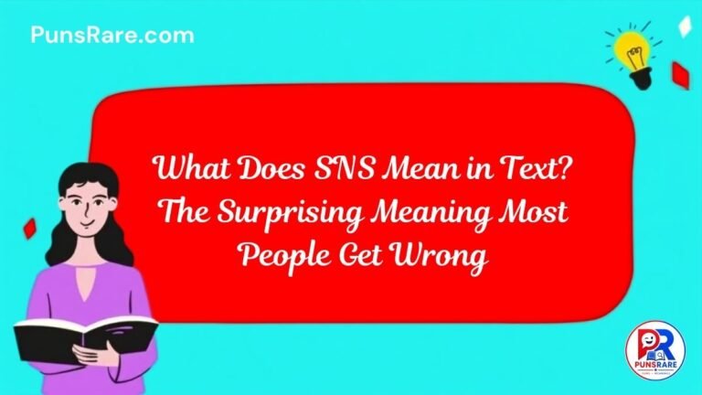 What Does SNS Mean in Text? The Surprising Meaning Most People Get Wrong