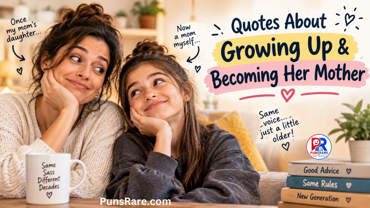 Quotes About Growing Up & Becoming Her Mother